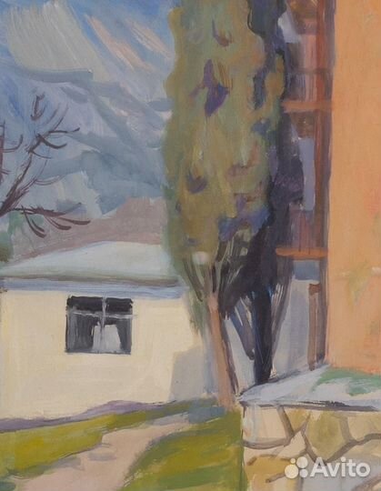 Картина Гурзуф.1990. Мусалов Абдулхак Хуснутдинови