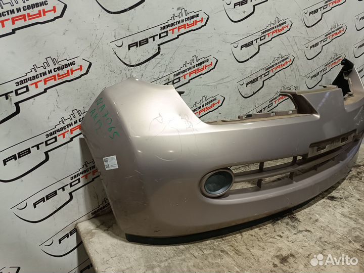 Бампер nissan march AK12 BK12 BNK12 K12 YK12 F2022CT08A 2 модель передний розовый, C41 NA7065