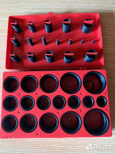 Набор уплотнительных колец 419 шт в кейсе