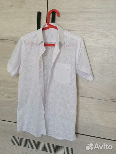 Рубашка школьная белая для мальчика