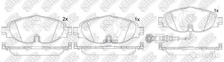 Колодки тормозные дисковые перед skoda octa