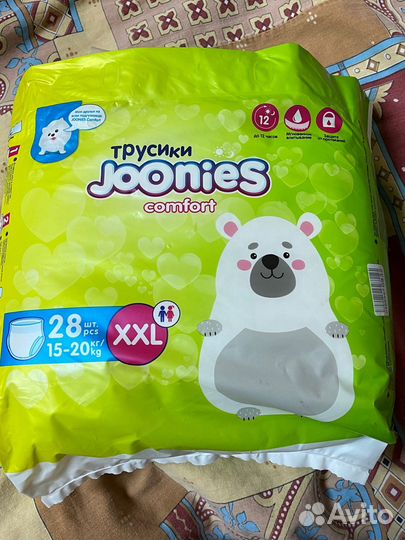 Подгузники трусики joonies comfort xxl