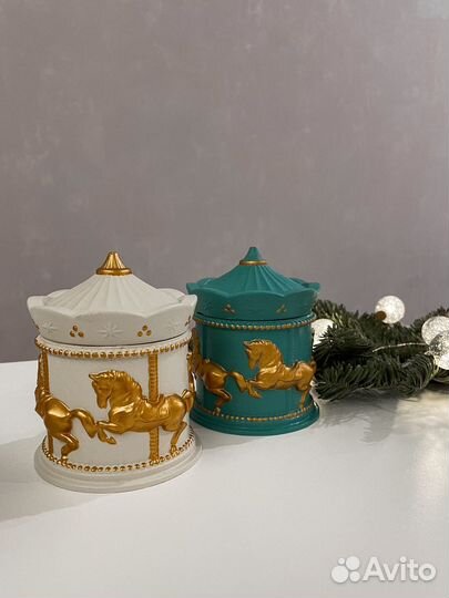 Шкатулка карусель, свеча