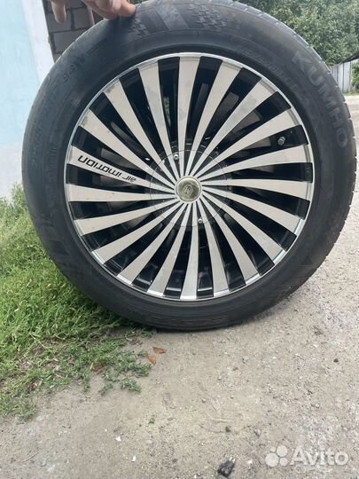 R17 Kumho Ecsta SPT Colored Smoke KU31C Red 225/50, PCD 10x105 DIA 15