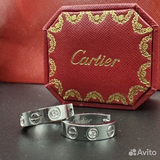 Серьги cartier love