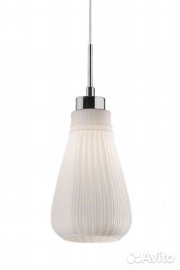 Светильник подвесной белый/никель новый