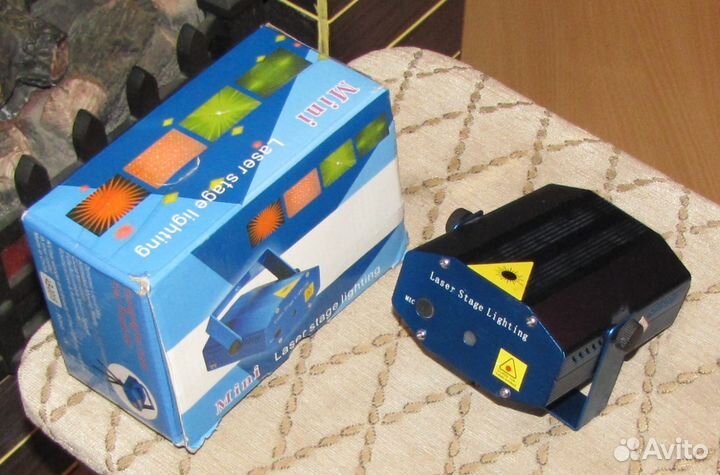 Лазер Светомузыка Pro Mini LED GR-150mW Mic Strob