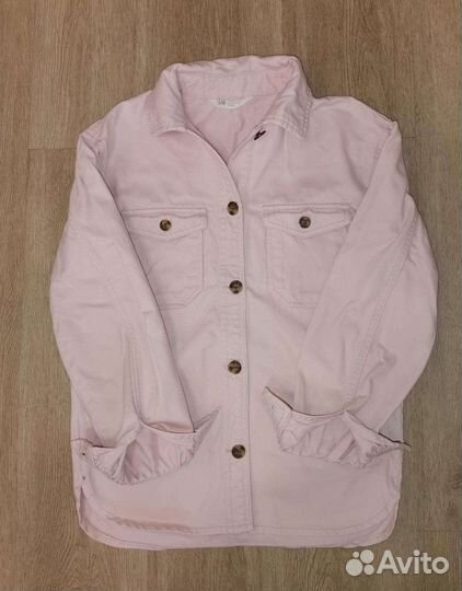 H&M Стильная джинсовая рубашка, рост 140-146