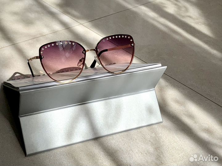 Очки розовое золото новые