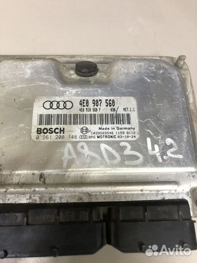 Эбу двигателя Ауди А8 4Е Д3 BFM