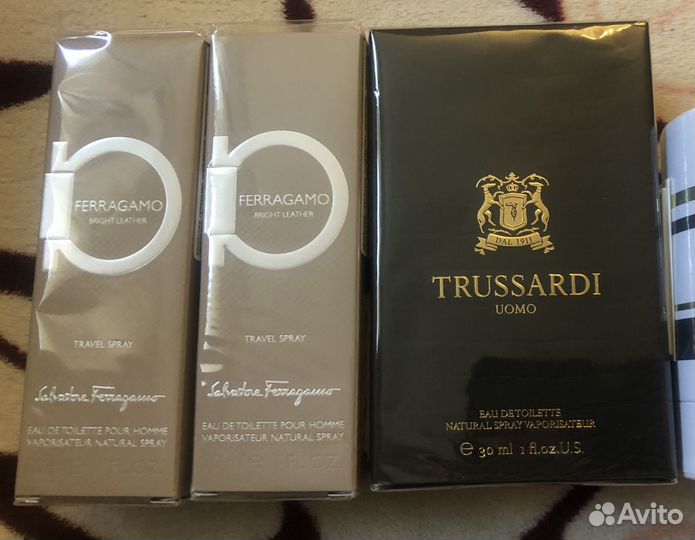 Trussardi, Ferragamo новые, оригинал 30 мл