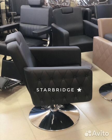 Кресло парикмахерское с откидной спинкой барбер