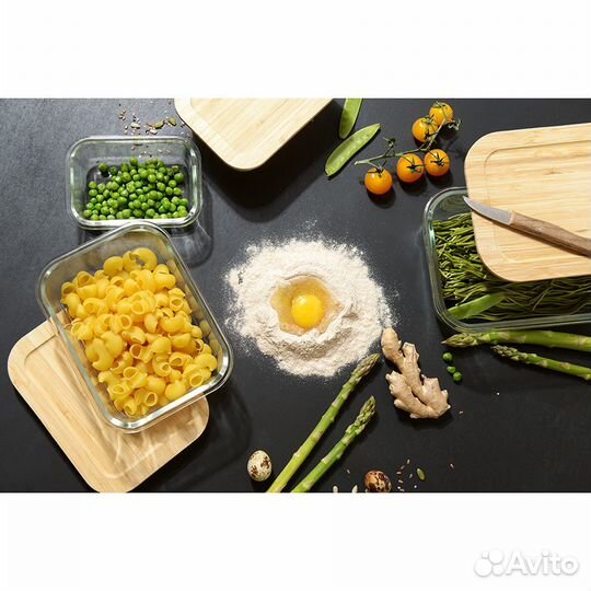 Контейнер SMART Solutions с крышкой из бамбука