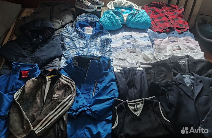 Детские вещи пакетом для мальчика 128 134