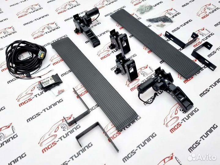 Пороги выдвижные Mercedes G-class W463 короткие