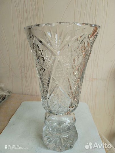 Ваза хрустальная большая СССР