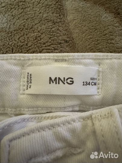 Джинсы белые mango для девочки 134