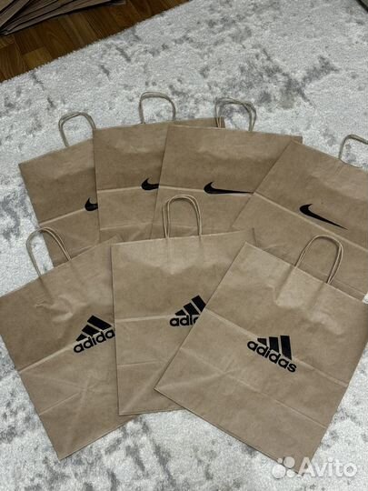 Крафт пакеты adidas nike