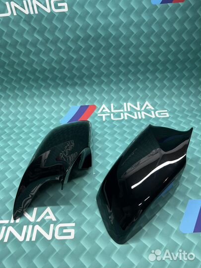 Крышки зеркал F10 на бмв x5 До рест/Черный