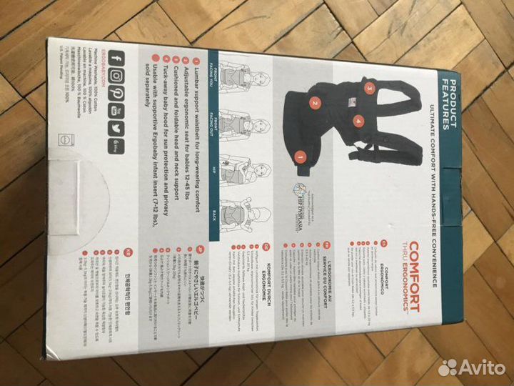 Эргорюкзак ergobaby 360