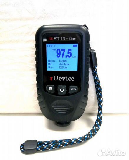 Толщиномер RD-975 Pro FN+Zinc+магнитная.шпатлевка