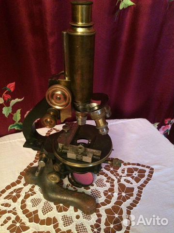 Микроскоп Ed.Messter Berlin бронзовый 19 век