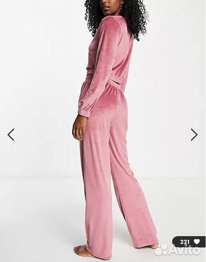 ASOS Розовый велюровый комплект одежды для дома