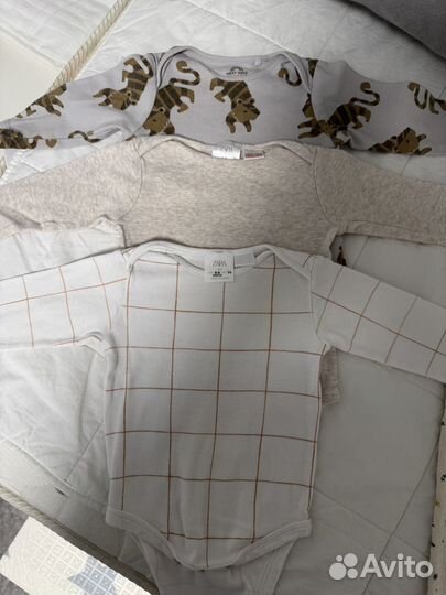 Слипы и боди для девочки 74