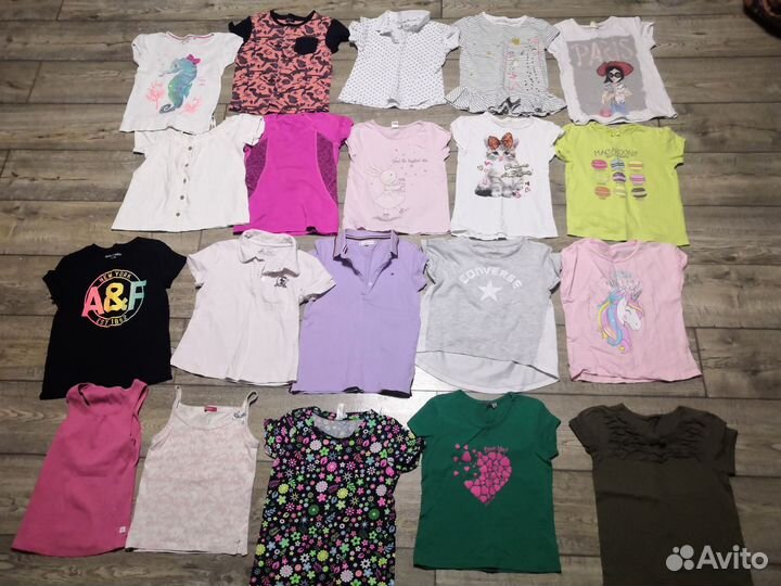 Большой пакет одежды для девочки 122