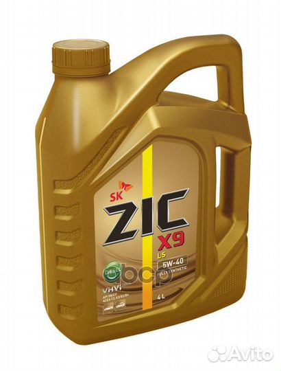 ZIC X9 LS diesel 5W40 (4L) масло мотор.синтAPI