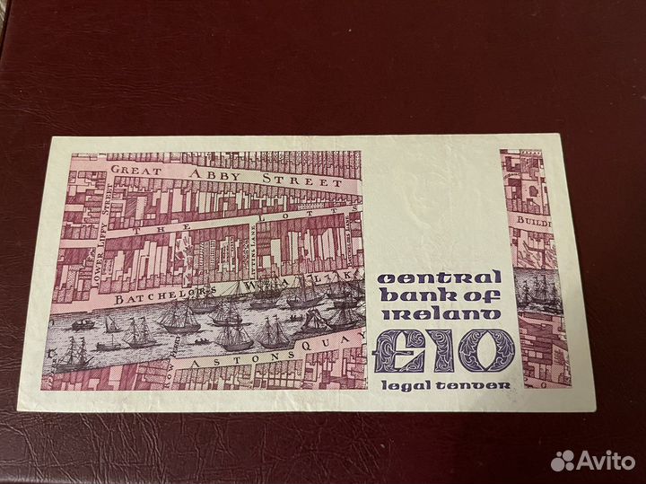 Ирландия. 10 фунтов 1990 год оригинал