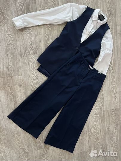 Школьная форма button blue