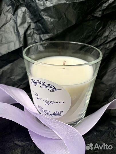 Ароматическая свеча ручной работы