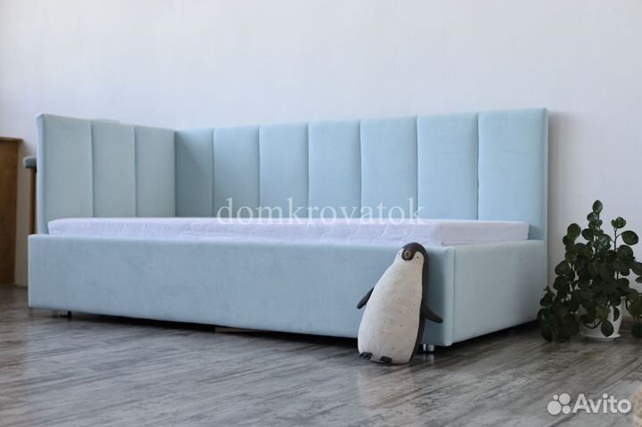 Детская мягкая кровать - диван Квадра