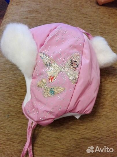 Шапка зимняя для девочки (размер 48-50)