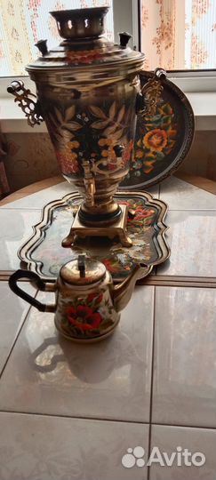 Самовар электрический расписной