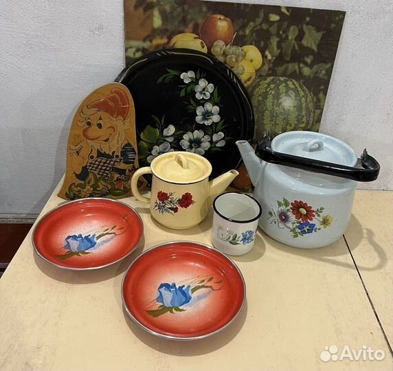 Набор эмалированной посуды СССР