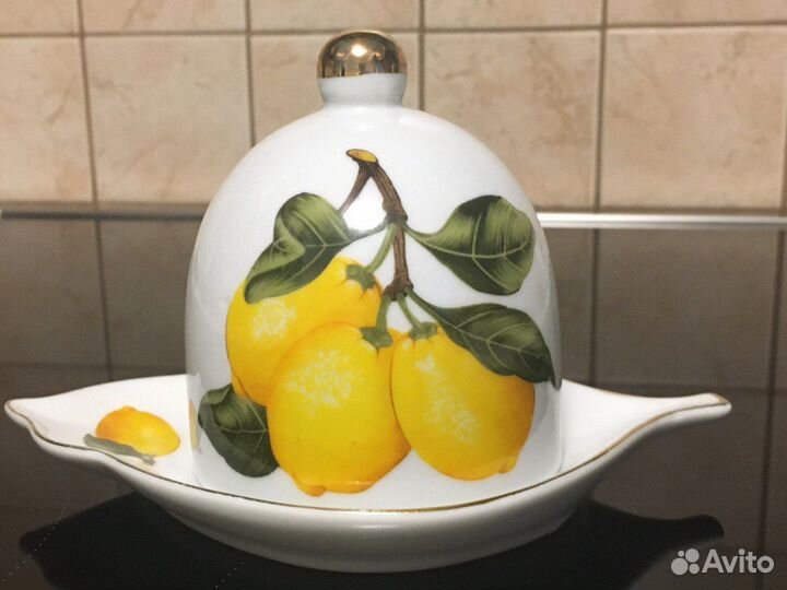 Лимонница с вилочкой фарфор Англия новая