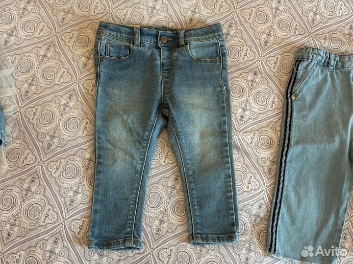 Джинсы zara для девочки 12-18 месяцев