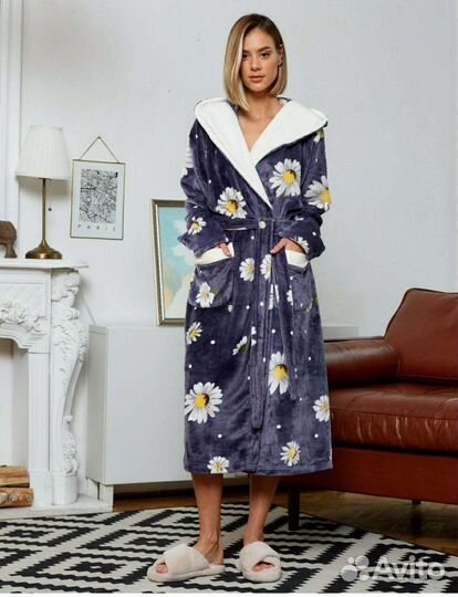 Халат с капюшоном