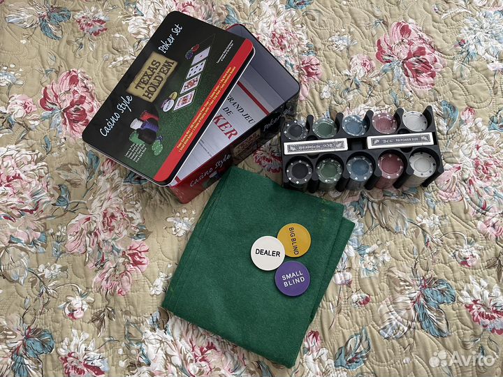 Покерный набор 200 фишек новый