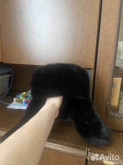 Норковая шапка мужская ушанка класичесская