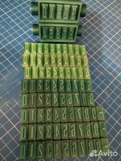 Клейматоры военные, штамп нумератор