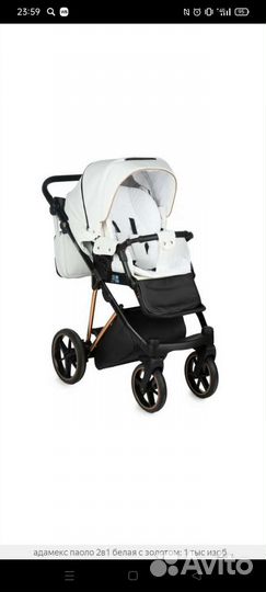Коляска 2 в 1 adamex paolo