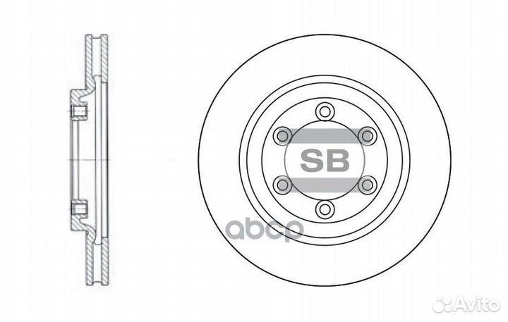 SD3015 диск тормозной передний Daewoo Korando