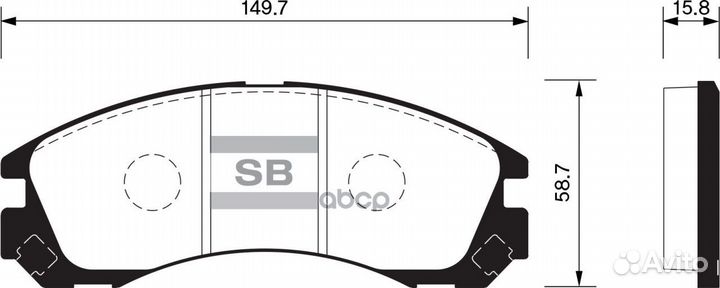 Колодки торм.дисковые Hi-Q mitsubishi lancer RA