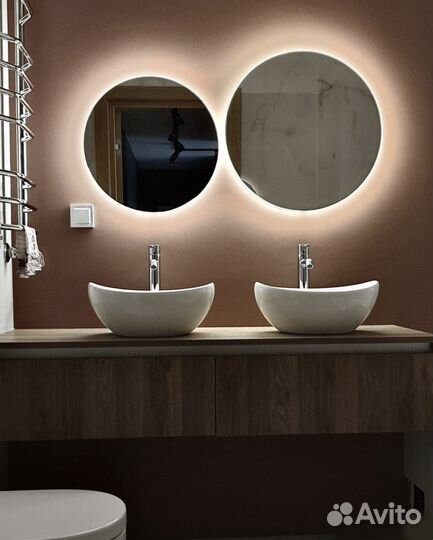 Зеркало с подсветкой круглое Juliet