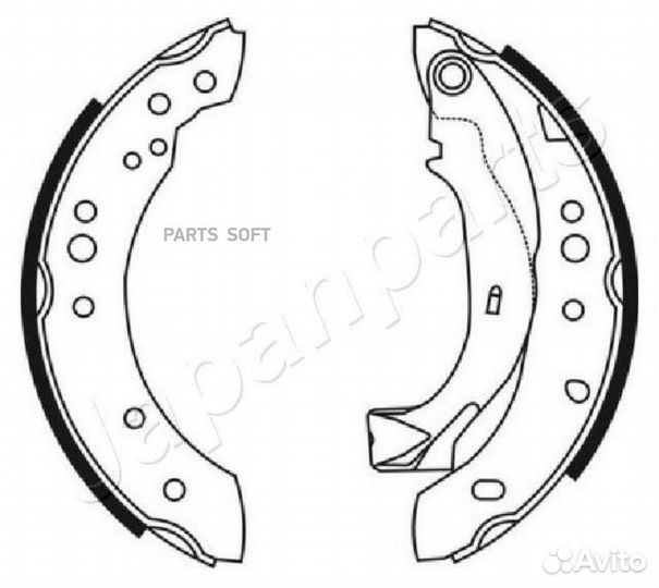 Japanparts GF-0226AF Колодки торм.бар.citroen C2/C