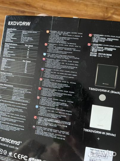 Оптический привод transcend cd/dvd writer