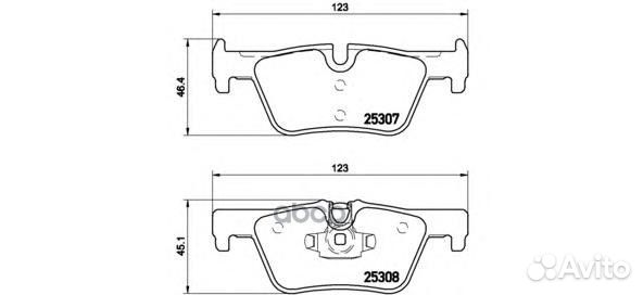 Колодки тормозные P06071 P06071 Brembo